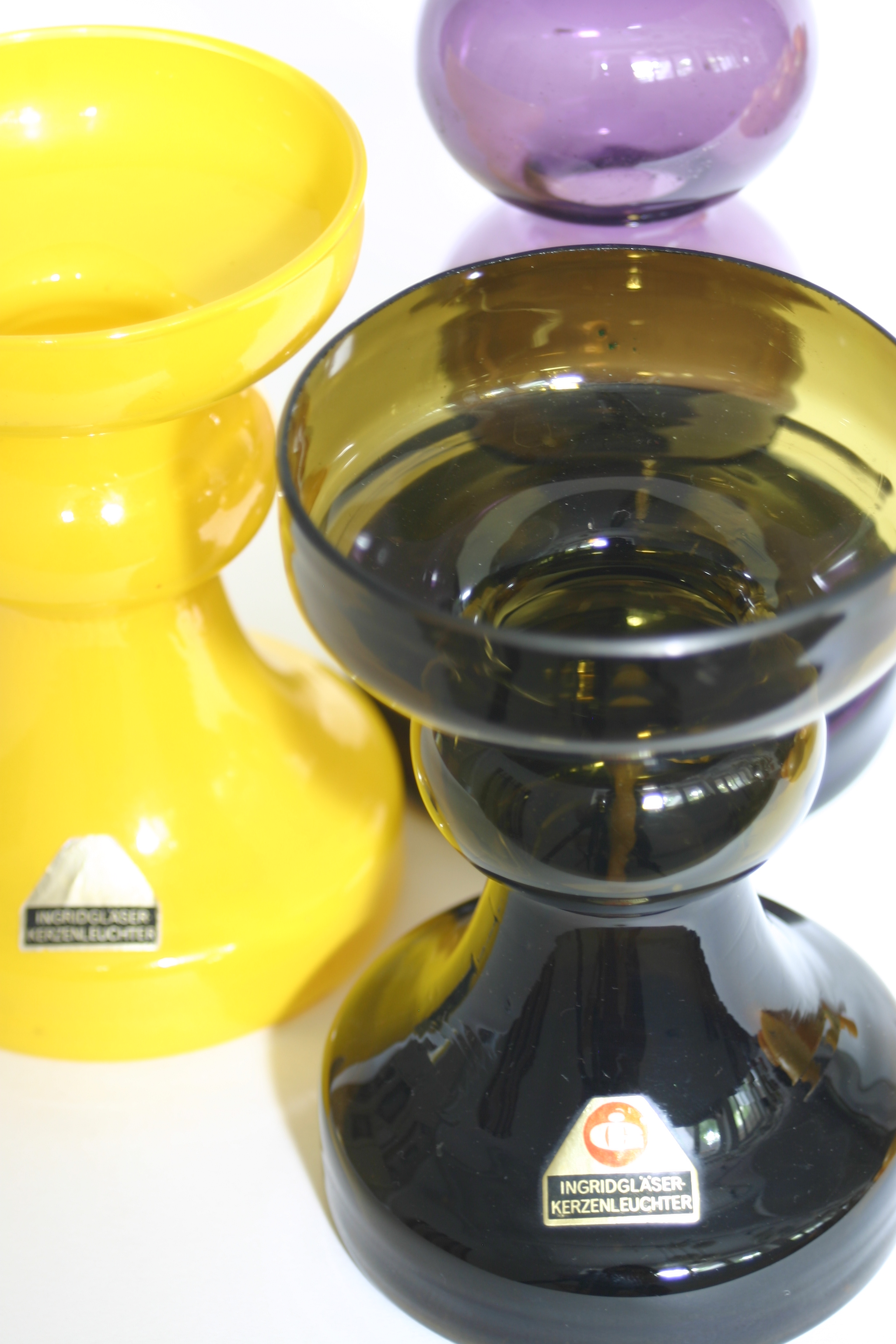 Ingrid glass candlestick 